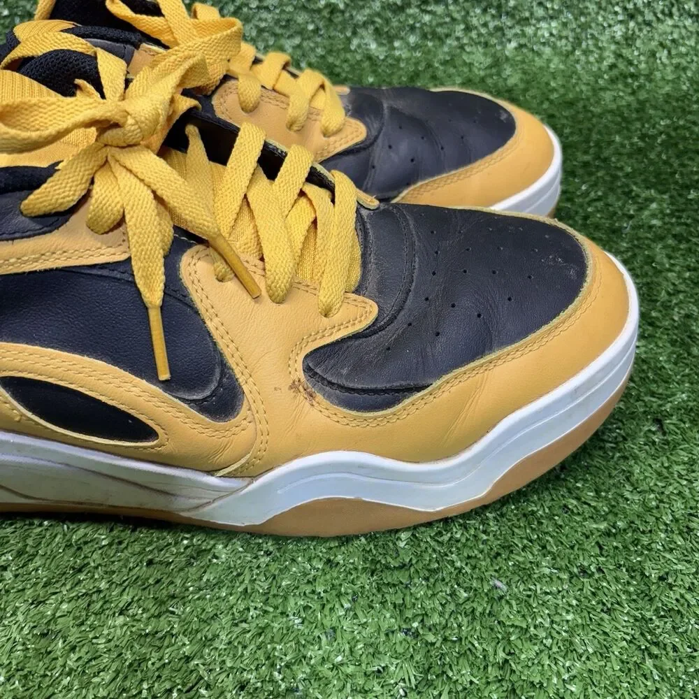 Under Armour Court Anatomix Casual Sneakers Mens Size 11 Black Yellow Shoes